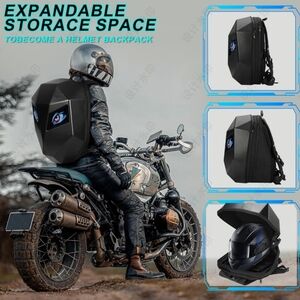 New LED Waterproof Motorcycle Backpack